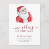 Neue Adresse Weihnachtsfeiertag verschoben Ankündigungspostkarte (Vorderseite)