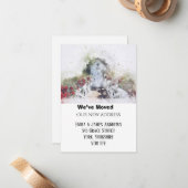 Neue Adresse Wir haben die Ankündigung der Tür ver (Vorderseite/Rückseite Beispiel)