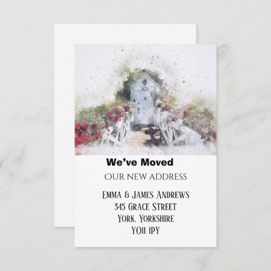 Neue Adresse Wir haben die Ankündigung der Tür ver (Vorne/Hinten)