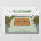 Neue Adresse Wir haben die Ankündigung von Welcome (Vorderseite)