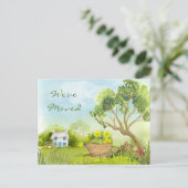 Neue Adresse Wir haben die Postkarte verschoben (Stehend Vorderseite)
