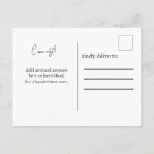 neue Adresse, Wüstenlandschaft, die wir umgezogen Postkarte (Rückseite)