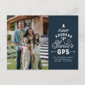 Neue Adresse zwei Foto Marine blauen Weihnachten (Vorderseite)