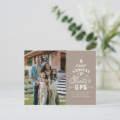 Neue Adresse zwei Foto Marine neutral Weihnachten (Stehend Vorderseite)