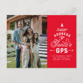 Neue Adresse zwei Foto Weihnachten (Vorderseite)