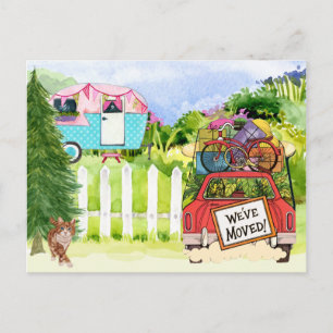 Neue Adressen-Postkarte Ankündigungspostkarte