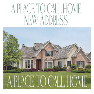 Neue Adressenänderung Zuhause Foto bewegen Ankündigung