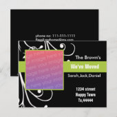 Neue Adressenpostkarte Ankündigungspostkarte (Vorne/Hinten)