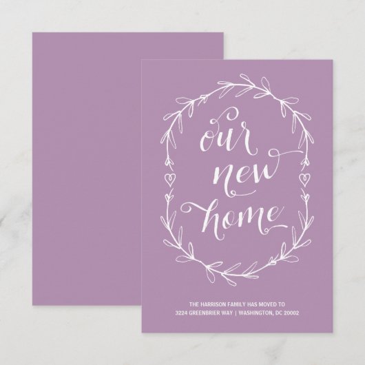 Neue Adressenverschiebung Ankündigung (Vorne/Hinten)