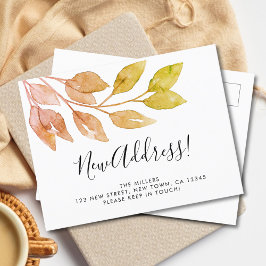 Neue Adressenverschiebung Ankündigungspostkarte