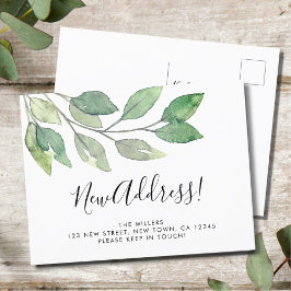 Neue Adressenverschiebung Ankündigungspostkarte