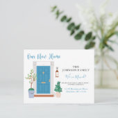 Neue Adressfarbe Wir haben die Ankündigung verscho Postkarte (Stehend Vorderseite)