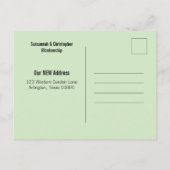 Neue Adressfelder in Vintager Schubkarre Postkarte (Rückseite)