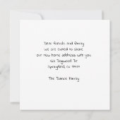 Neue Adressflatternummer Mitteilungskarte (Rückseite)