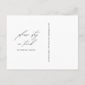 Neue Adresskalligrafie Änderung der Adresse Ankündigungspostkarte (Rückseite)