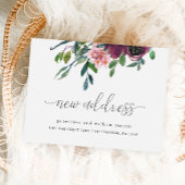 Neue Adresskalligrafie Änderung der Adressenversch Ankündigungspostkarte