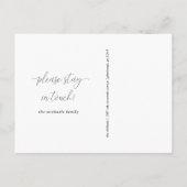 Neue Adresskalligrafie Foto Adressänderung Ankündigungspostkarte (Rückseite)