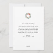 Neue Adresskarte Feiertagskarte (Rückseite)