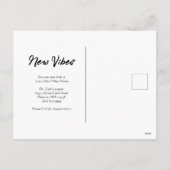 Neue Adresskarte verschieben Feiertagspostkarte (Rückseite)