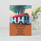 Neue Adresskarten Ankündigung (Stehend Vorderseite)