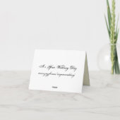 Neue Adresskarten Ankündigung (Rückseite)