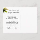 Neue Adressleiste Palm Tree Moving Ankündigungspostkarte (Rückseite)