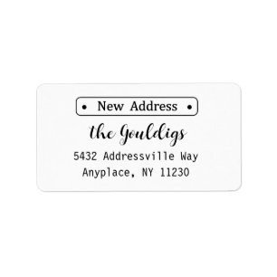 Neue Adressmarken, neue Hausaufkleber Adressaufkleber