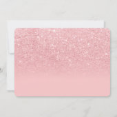 Neue Adressnummer Rosa Glitzer-Skript verschieben Ankündigung (Rückseite)