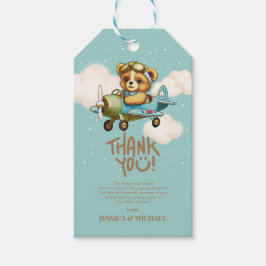 Neue Adventure Baby Pilot Airplane Babydusche Geschenkanhänger