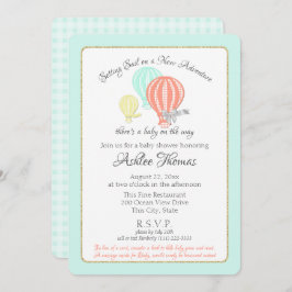 Neue Adventure Hot Air Balloons Babydusche Einladung