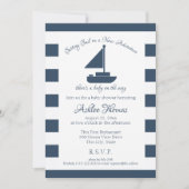 Neue Adventure Nautical Sailboat Dusche Einladung (Vorderseite)