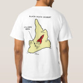 Neue AeroPAC Black Rock Map T-Shirt (Rückseite)