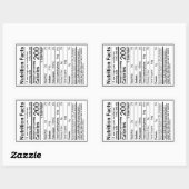 Neue Ahornsirup-Nährstoffe Fakten mit Grenzen Rechteckiger Aufkleber (Blatt)