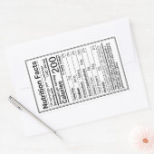 Neue Ahornsirup-Nährstoffe Fakten mit Grenzen Rechteckiger Aufkleber (Umschlag)