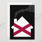 neue Alabama-Adresse Ankündigung (Vorne/Hinten)