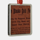 Neue Alaska-Goldfelder Silbernes Ornament (Rechts)