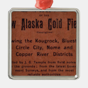 Neue Alaska-Goldfelder Silbernes Ornament