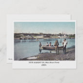 Neue Albany INDIANA, Ohio River Front, alte Postka Postkarte (Vorne/Hinten)