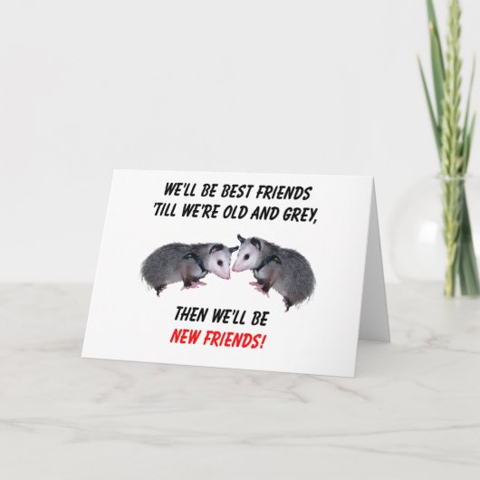 Neue alte Freunde Karte (Vorderseite)