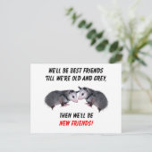 Neue alte Freunde Postkarte (Stehend Vorderseite)