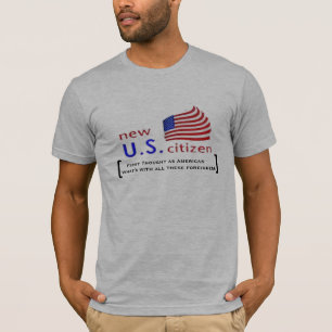 neue Amerikaner US-Bürgersternstreifen entwerfen T-Shirt