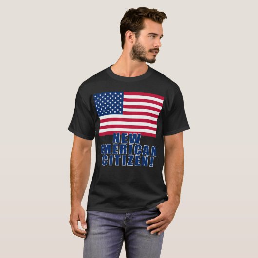Neue amerikanische Bürger-Geschenke und T-Shirts (Vorne ganz)