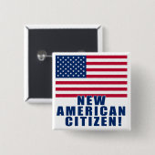 Neue amerikanische Bürger-Geschenke und T-Shirts Button (Vorne & Hinten)