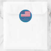 Neue amerikanische Bürger Geschenke und Tshirts Runder Aufkleber (Tasche)