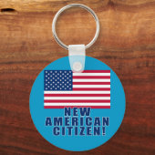 Neue amerikanische Bürger Geschenke und Tshirts Schlüsselanhänger (Vorderseite)