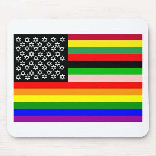 Neue amerikanische Flagge Mousepad (Vorne)