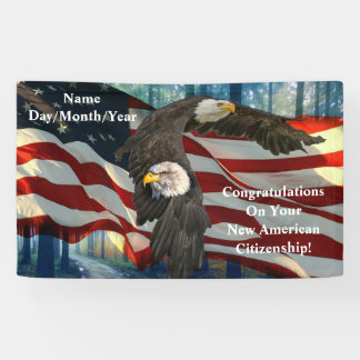 Neue amerikanische Staatsbürgerschaft Herzlichen G Banner