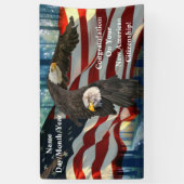 Neue amerikanische Staatsbürgerschaft Herzlichen G Banner (Vertikal)