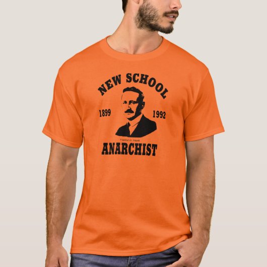 Neue Anarchisten -- Friedrich A. Hayek T-Shirt (Vorderseite)