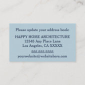 Neue Änderung der Adresse in der Geschäftsstelle Begleitkarte (Rückseite)